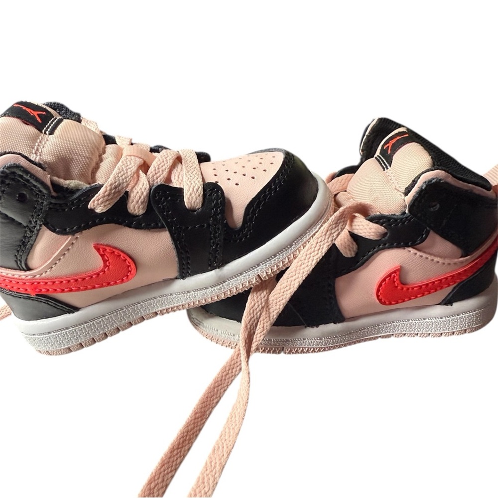 LIKE NEW Toddler Air Jordan 1 Retro - Pink/Black/Crimson (Size 4C) - NO BOX